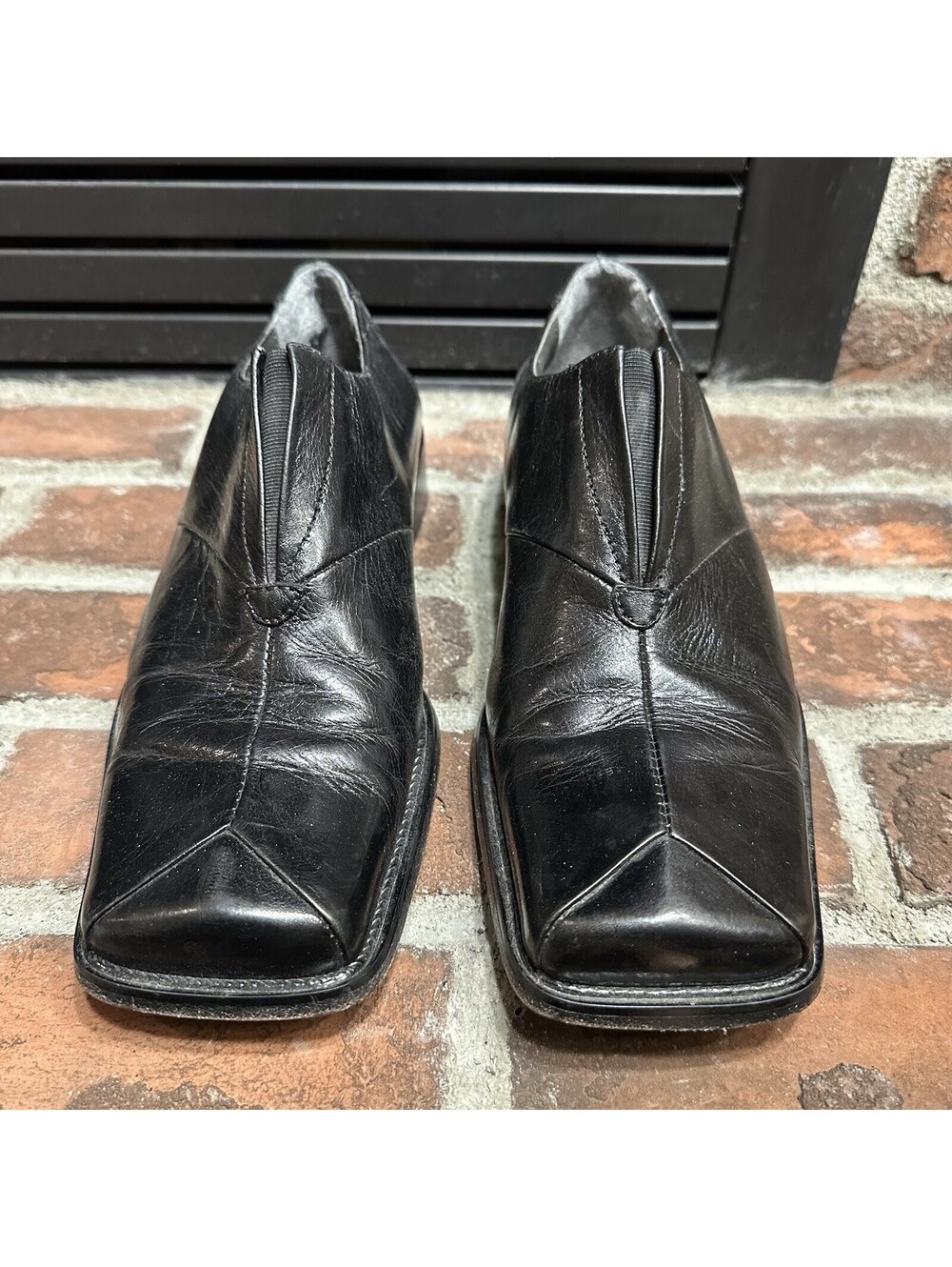 Stacy Adams Men's Black Leather Slip-On Loafers Size 8M Dress Shoes